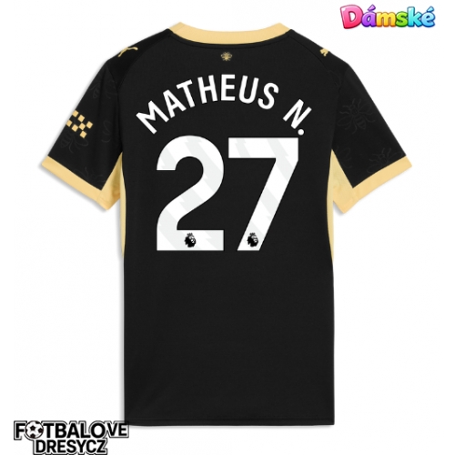 Manchester City Matheus Nunes #27 Dámské Venkovní Dres 2026-27 Krátký Rukáv Manchester City Matheus Nunes #27 Dámské Venkovní Dres 2026-27 Krátký Rukáv